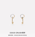 Chanel Two-Tone Gold Earrings - Chanel Coco Crush Two-Tone Gold