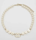 Chanel Pearl Logo Necklace - Chanel Pearl & Logo Necklace - Iconic