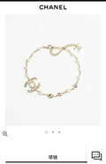 Chanel Gold Pearl Choker - Chanel Gold Pearl CC Logo Choker - Designer
