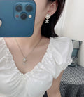 Chanel Silver Camellia Necklace - Chanel Silver Camellia Flower