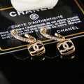 Chanel Gold Crystal Earrings - Chanel Gold Crystal CC Drop Earrings