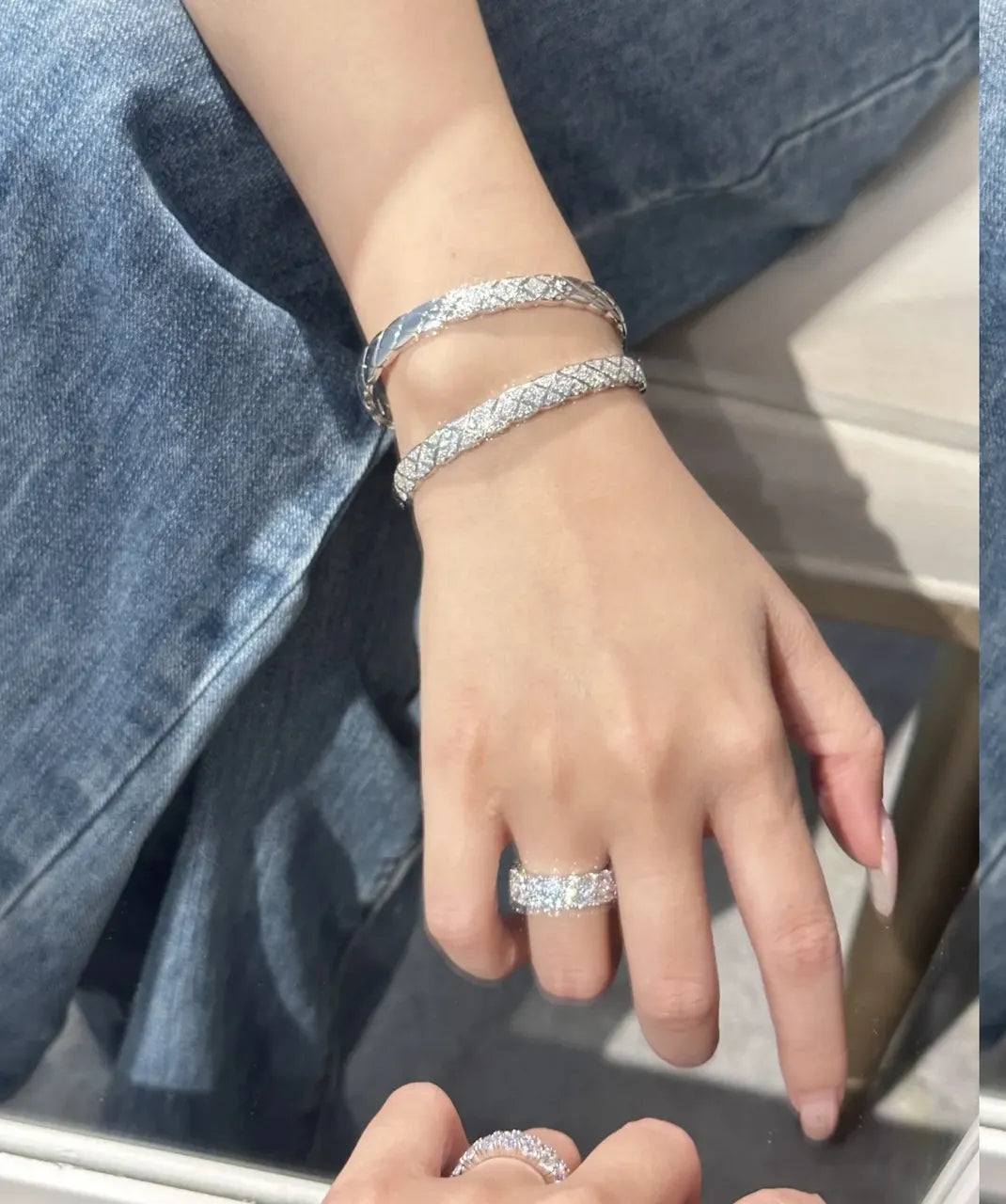Sparkling Diamond Bangle - Premium Quality Bracelet