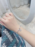 Elegant Chanel Inspired Pearl Charm Bracelet