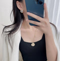 Chanel Gold Pearl CC Pendant Necklace - Vintage Charm