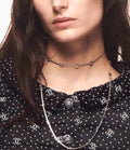 Chanel Silver CC Logo Chain Necklace - Elegant Design