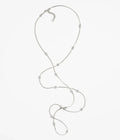 Chanel Silver CC Station Necklace - Long & Elegant