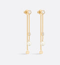 finish Dior Gold Pearl Drop Earrings - Dior Gold Finish Pearl Drop