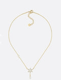 Dior Gold Flower Pearl Necklace - Delicate Elegance