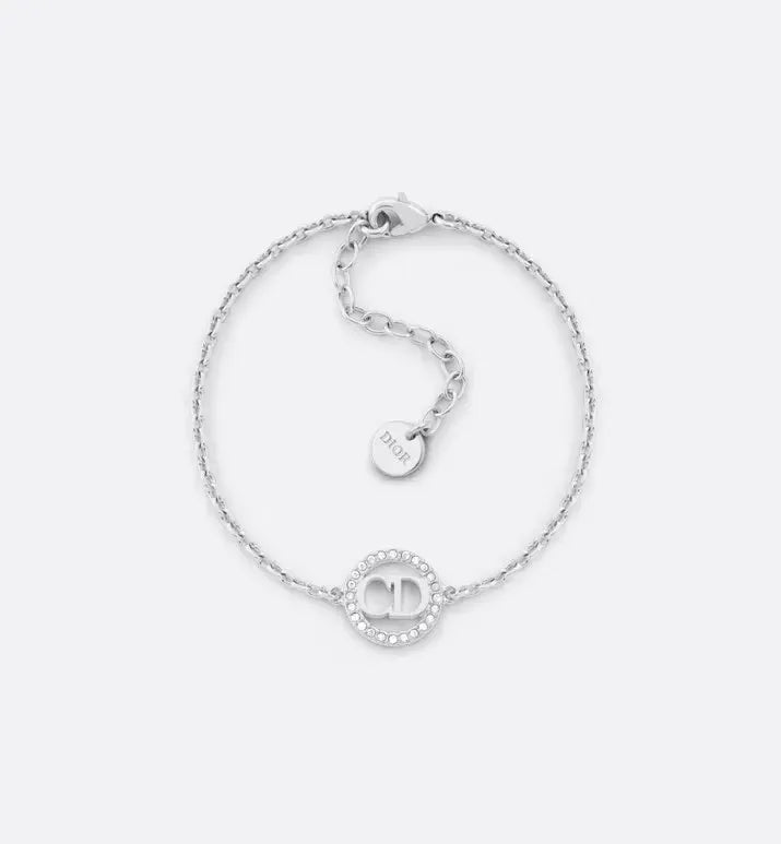 Dior Silver Crystal Bracelet - Dior Silver Crystal 'CD' Bracelet