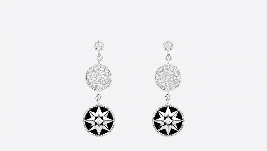 diamond Dior Rose des Vents Earrings - Dior Rose des Vents Earrings