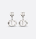 Dior Silver CD Stud Earrings - Dior Silver Finish CD Stud Earrings