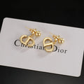 Dior Gold CD Logo Earrings - Dior Gold CD Logo Drop Earrings - Iconic