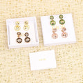 Dior Rose des Vents Earrings - Gold, Pink & Green Enamel