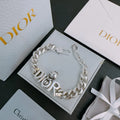 Dior Silver Robot Bracelet - Dior Silver Chain Link Bracelet - Robot