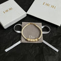 Dior White Braided Bracelet - Dior White Braided Leather Charm