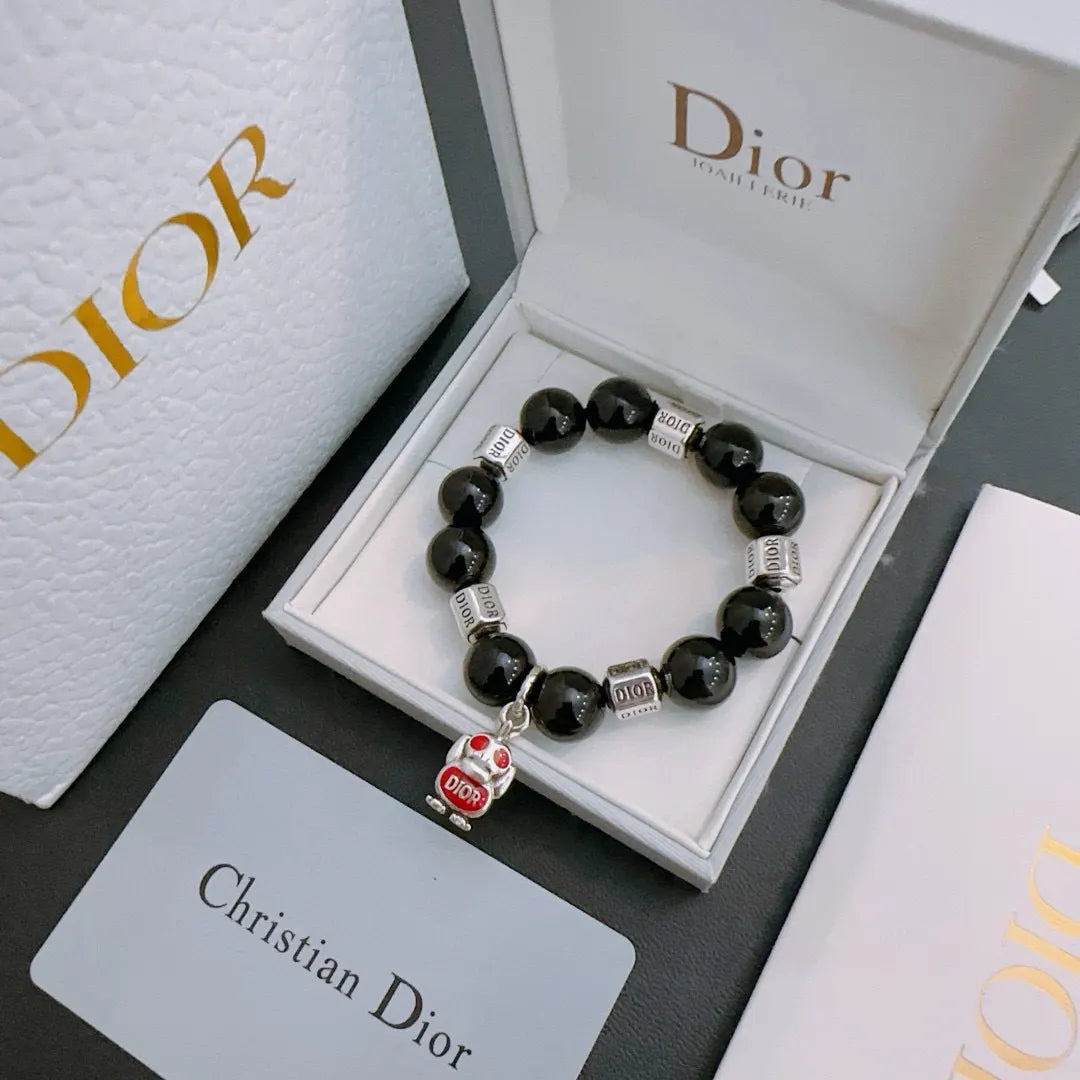Dior Black Onyx Charm Bracelet - Limited Edition