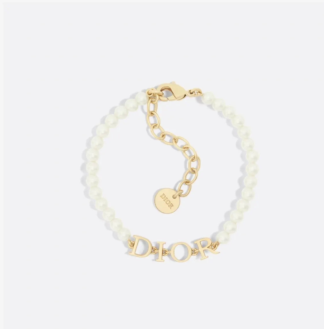 elegant Dior Gold & Pearl Bracelet - Dior Gold & Pearl Bracelet