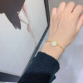 white Dior Gold Chain Bracelet - Dior Gold Chain White CD Bracelet