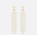 Dior Pearl Fringe Earrings - Dior Gold-Tone Finish Pearl Fringe